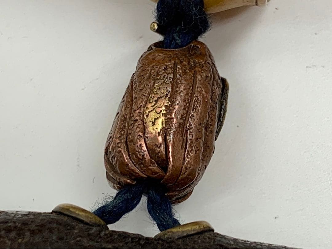 時代物 煙管 キセル 純銀 鳥山水図 煙草入れ たばこ入れ 鴨 緒締 銅地金象嵌