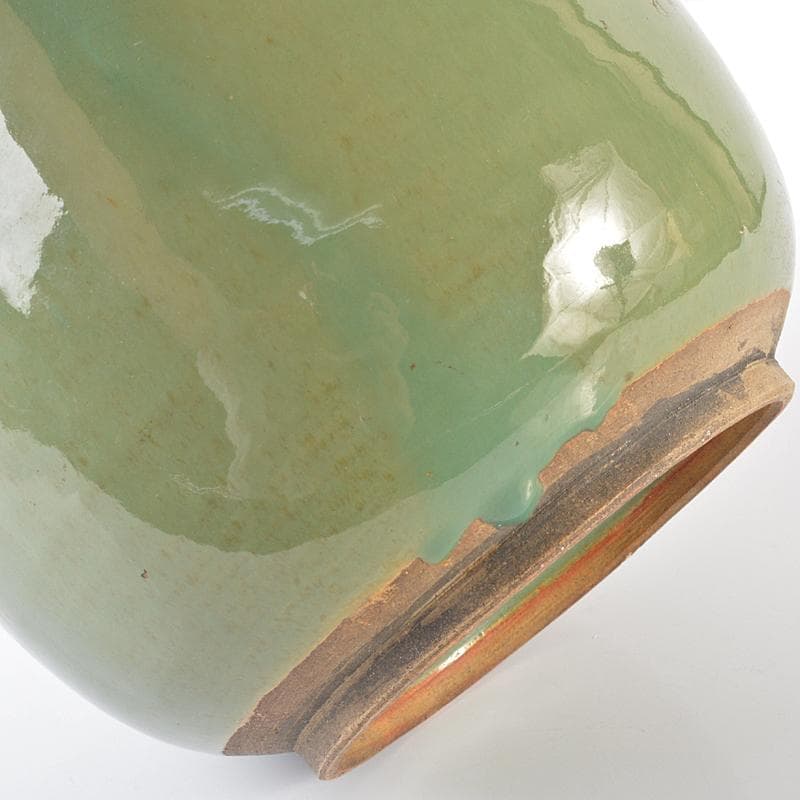 富山県　小杉焼　青磁　徳利　花瓶　壷　V　R6250B