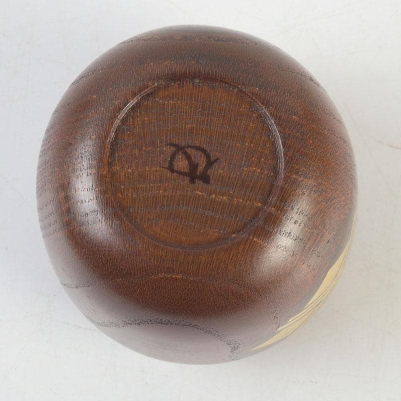 茶道具　秀衝塗　翁知屋　桑棗　共布共箱　V　9636