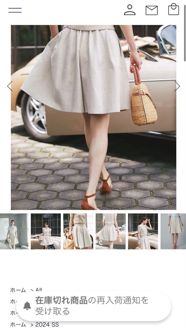 SEVENTEN by MIHO KAWAHITO ハイウエストフレアキュロット