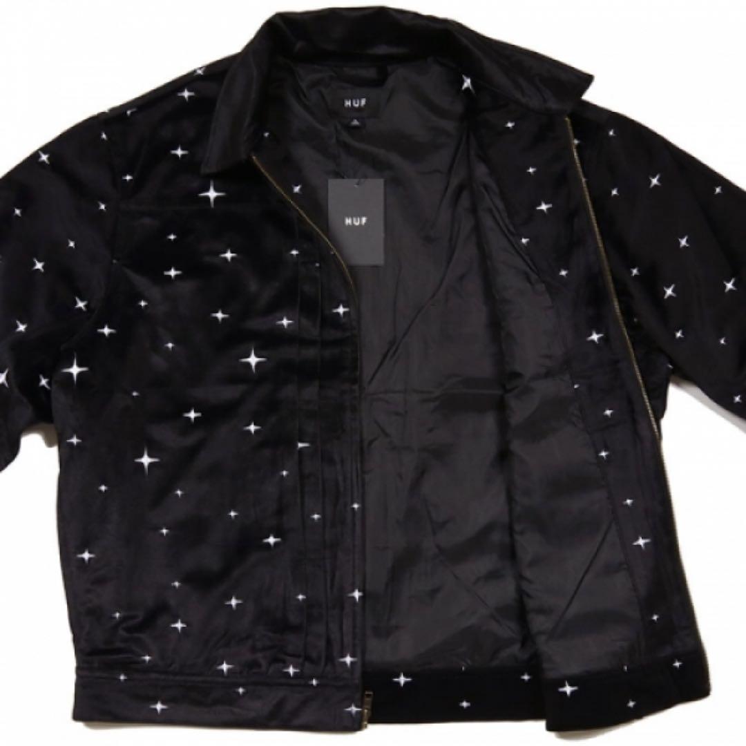 HUF 星柄 ベロアジャケット