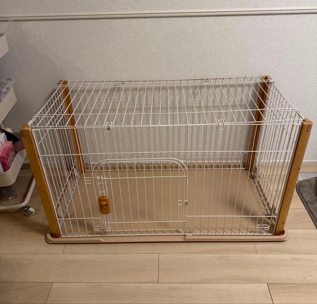 リッチェル　バンビーノ　ドッグサークル119cm x 63cm x 61.5cm