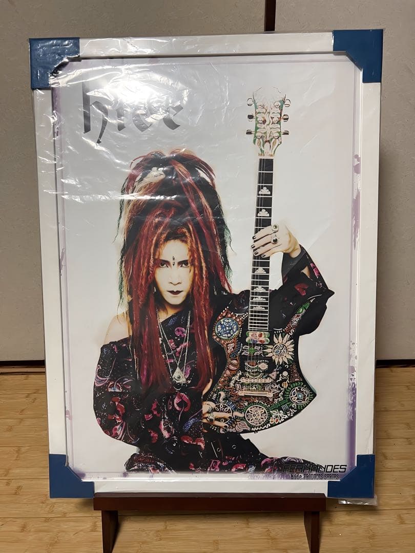 hide フェルナンデス　非売品ポスター　額縁付属