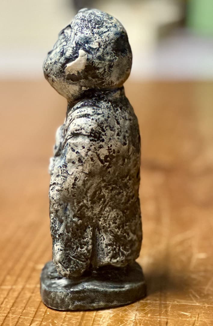 再値下げ　新品　清水焼　お地蔵さん　陶器　置物　勇三作　安心菩薩