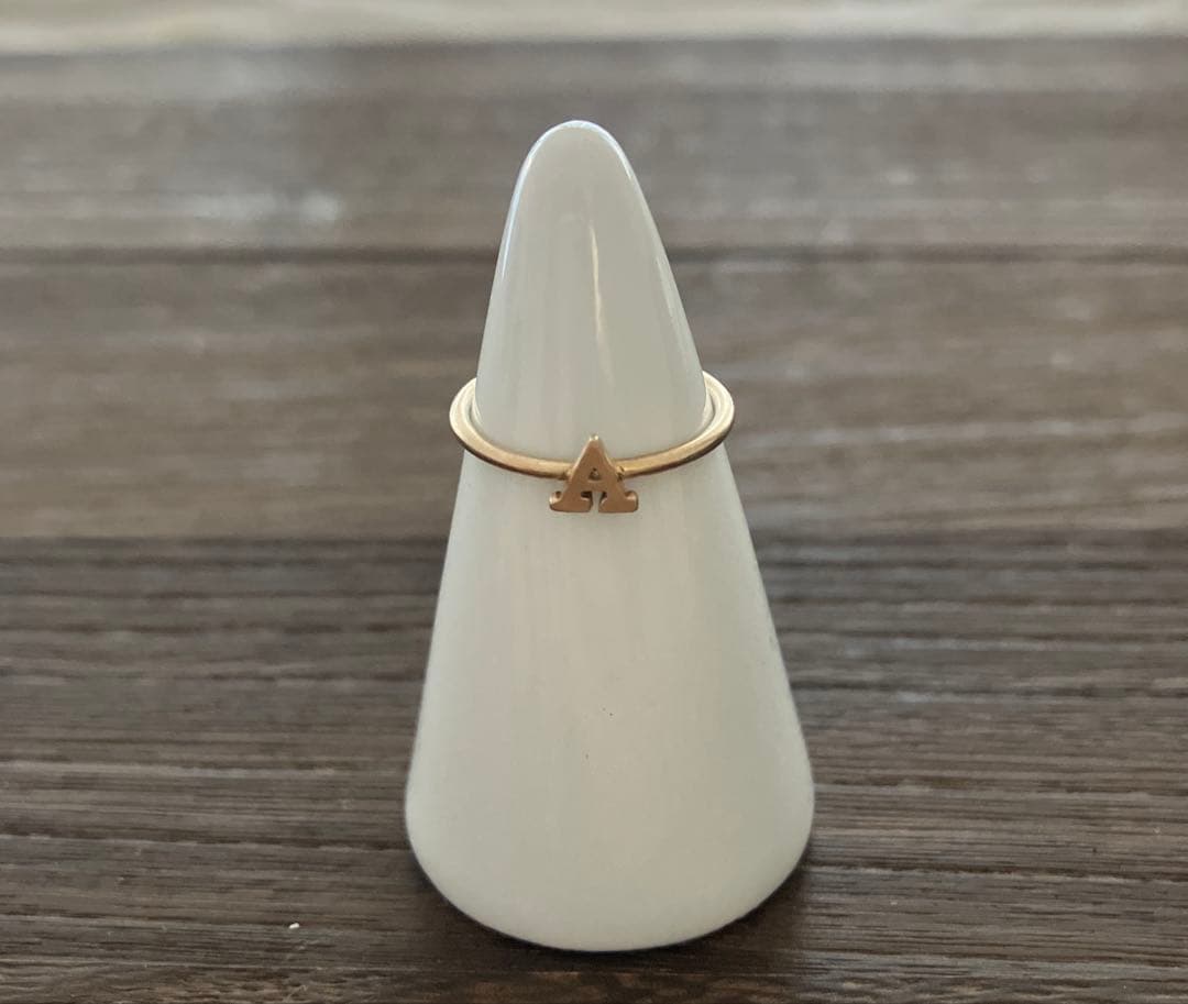 未使用　SHINZONE別注　Colour　K10 イニシャル リング　5号