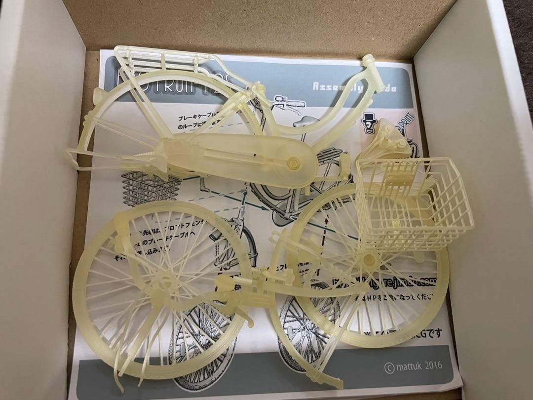 1/12スケール　MK2 BY01RUN-12S 自転車模型