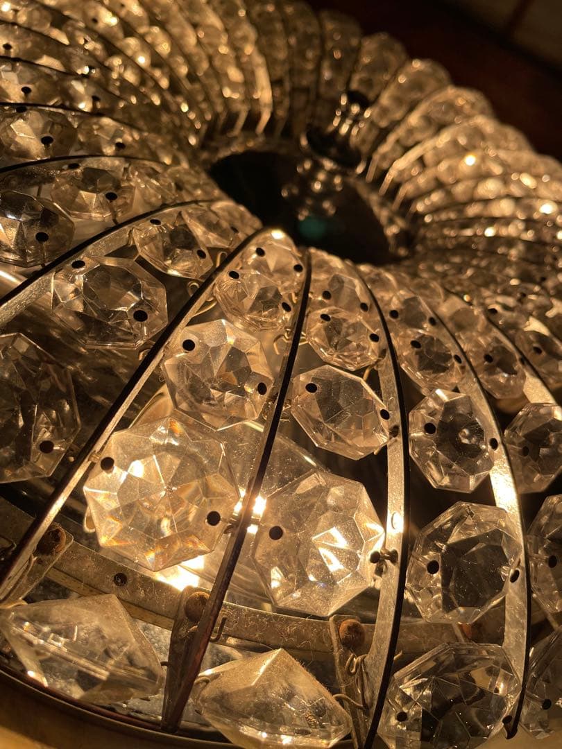 昭和レトロ＊ライト＊ヴィンテージ＊クリスタルシーリングライト＊キャバレー＊照明