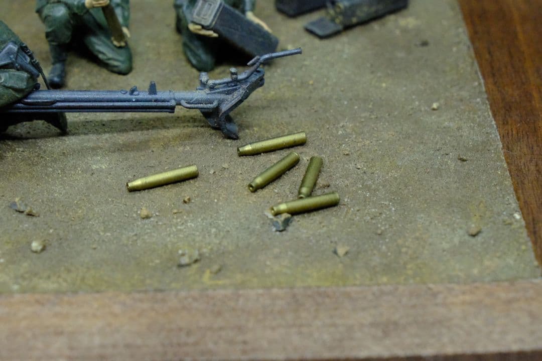 タミヤ 対戦車砲 5cm（1/35） プラモデル完成品　ジオラマベース付き