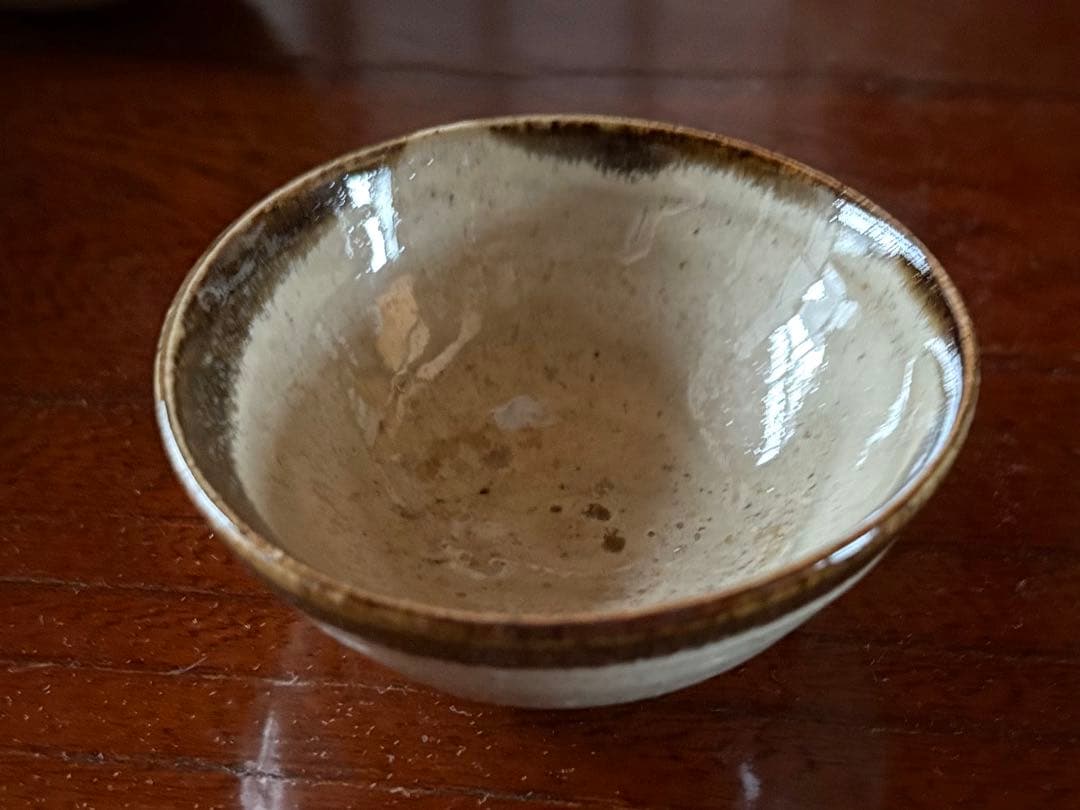 【未使用品】越中瀬戸焼　釋永由紀夫　雷鳥徳利　御猪口セット