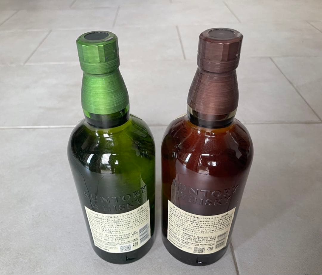サントリー ウイスキー 山崎 白州 シングルモルト 700ml ２本セット