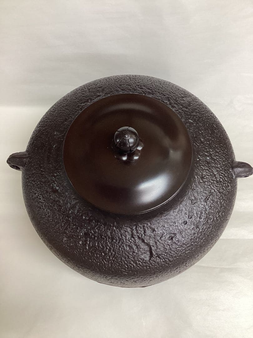 茶道具 新品 有美釜 炉用 阿弥陀堂 釜 化粧箱入