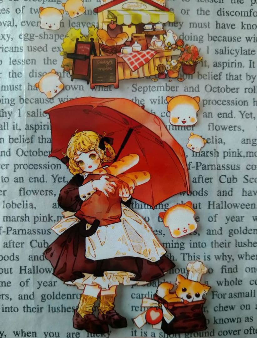 ✩再販✩J83＃英式小甜心(PET)田小宝的星空切り売り海外人物マステ女の子