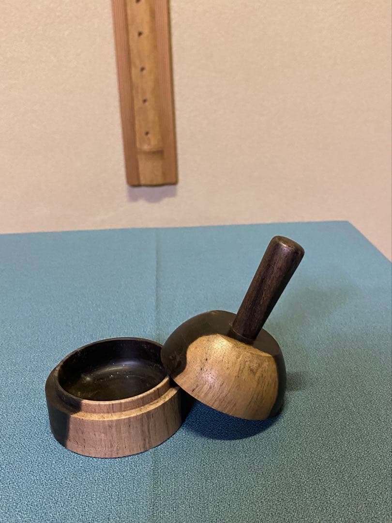 茶道具/香合 『縞柿砧香合』　小椋左近 共箱