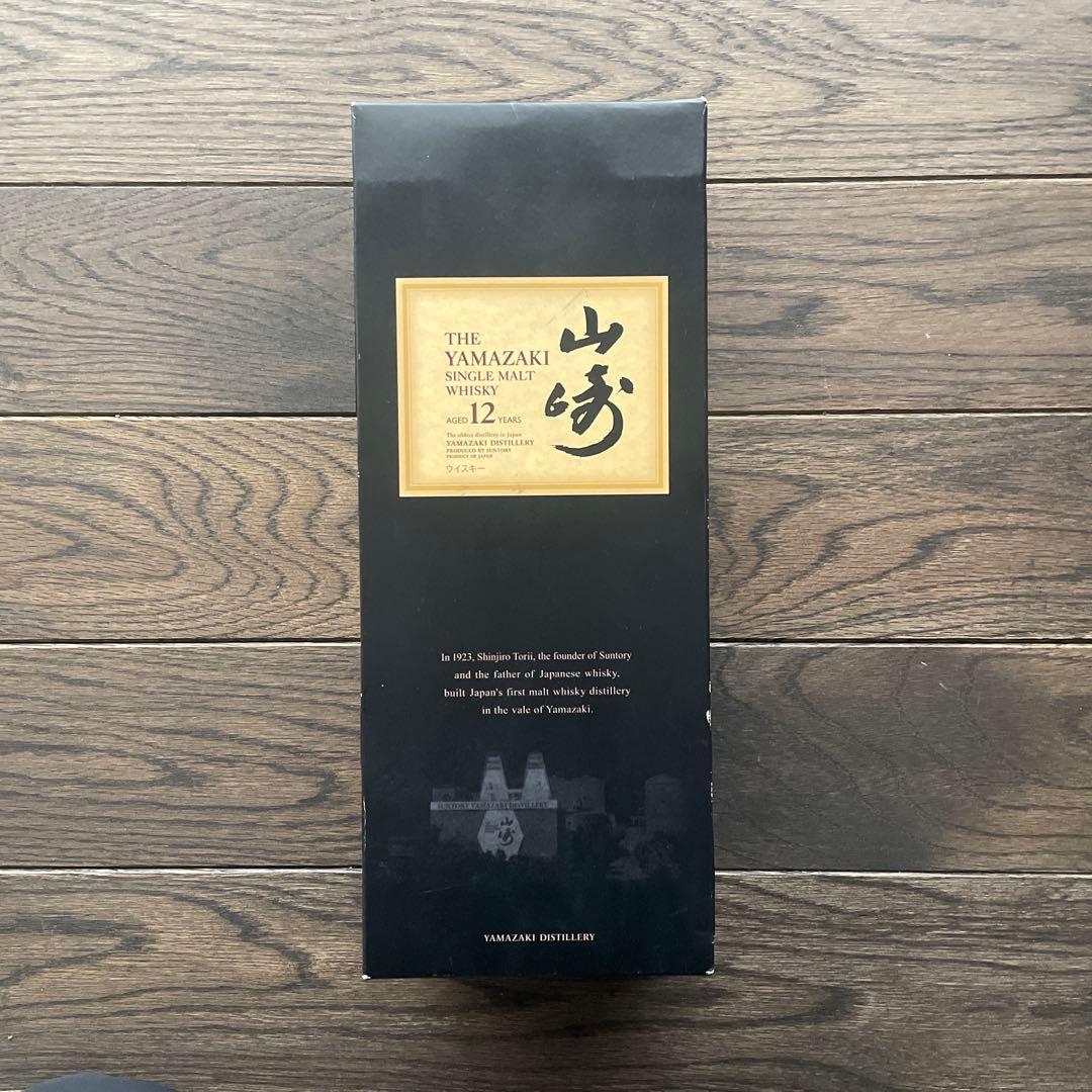 山崎 12年 旧ラベル シングルモルトウイスキー 700ml ギフトボックス付き