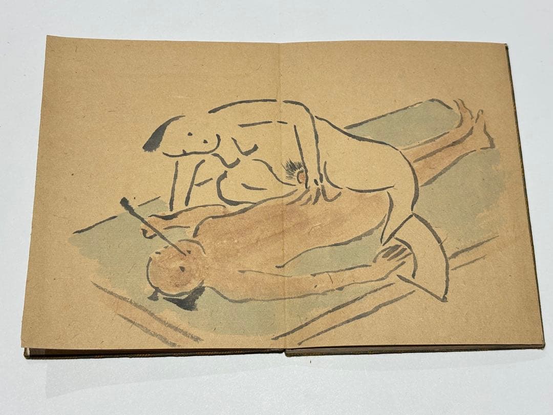 「池無名翁千尋帖」池大雅 春画帖 安政三年写 1帖|艶本 江戸時代 和本