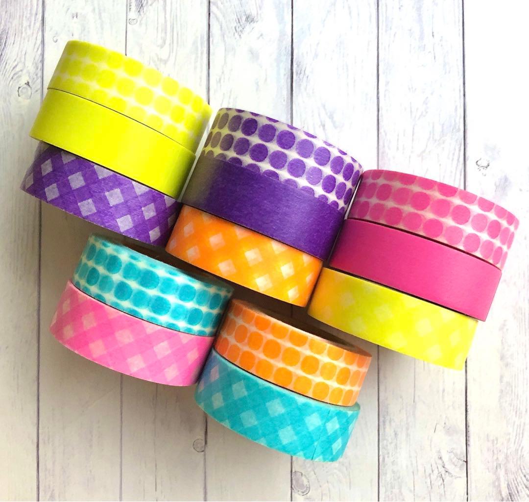 【レア】初期マークス　中古マスキングテープセット④　キャンディカラー　ビビット