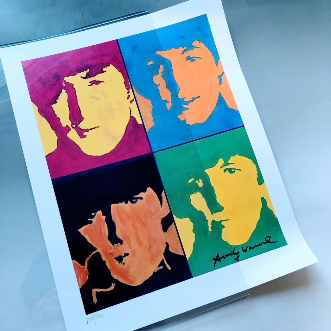 #3889 美品 アンディ ウォーホル リトグラフ ビートルズ 300枚 限定
