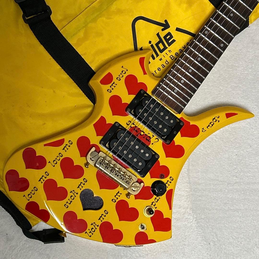 BURNY YH-JR hideモデル アンプ内蔵 モッキンバード ギター ②
