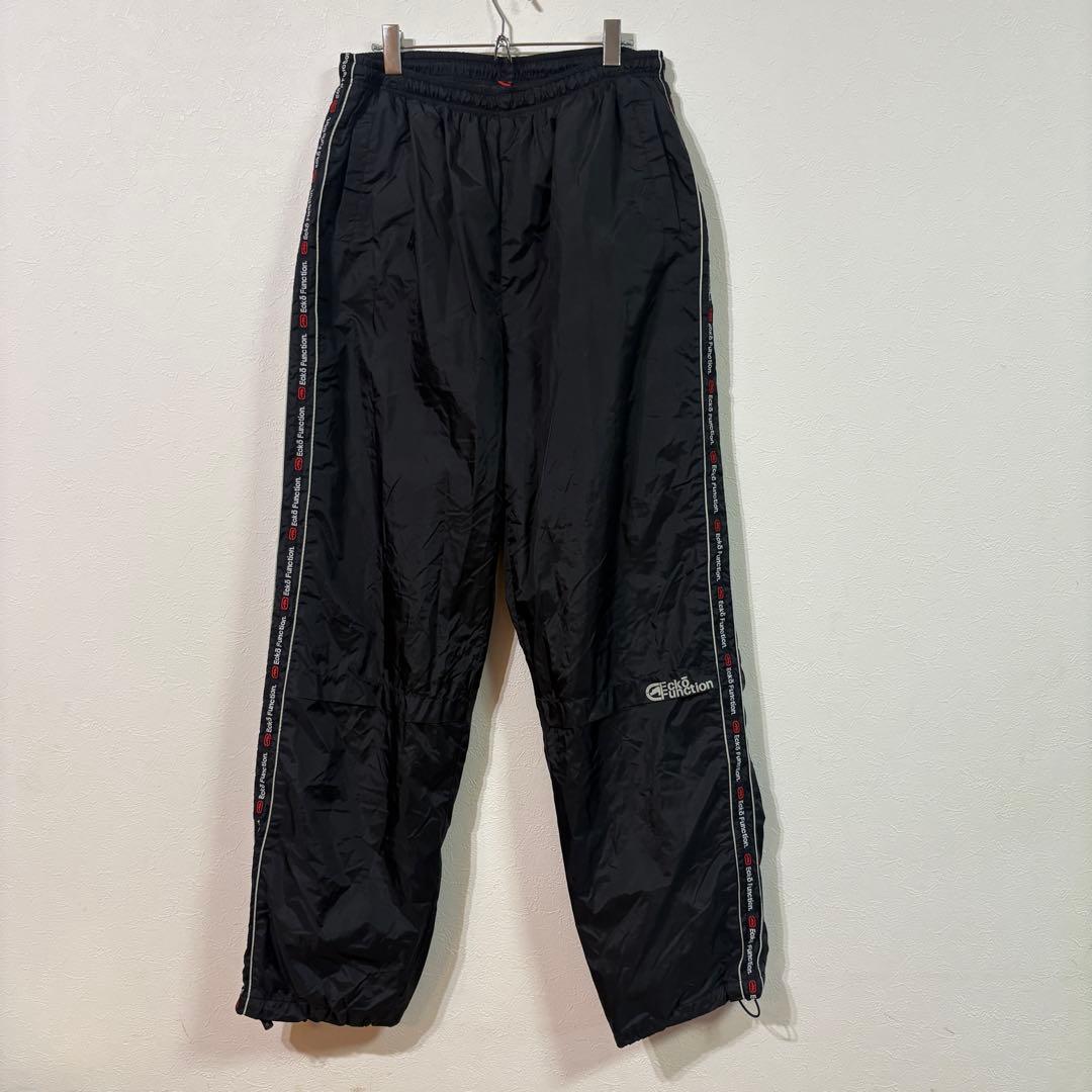 【ECKO UNLTD】ラインロゴ　ウインドブレーカー上下セット　メンズＸＬ　黒