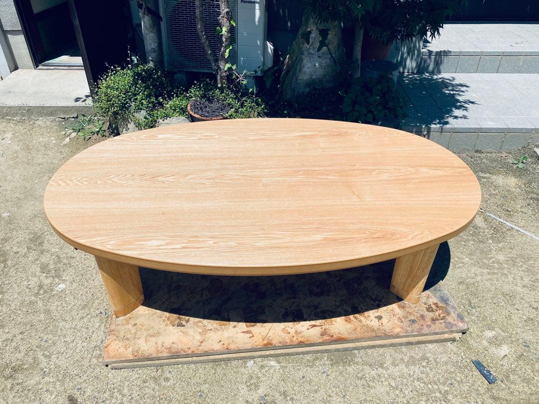 こたつ楕円タモ120日本製・ヒーター別売り