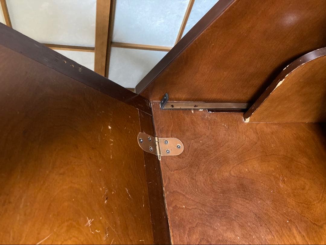 書棚　ライティングビューロー　本棚　机　レトロ　アンティーク