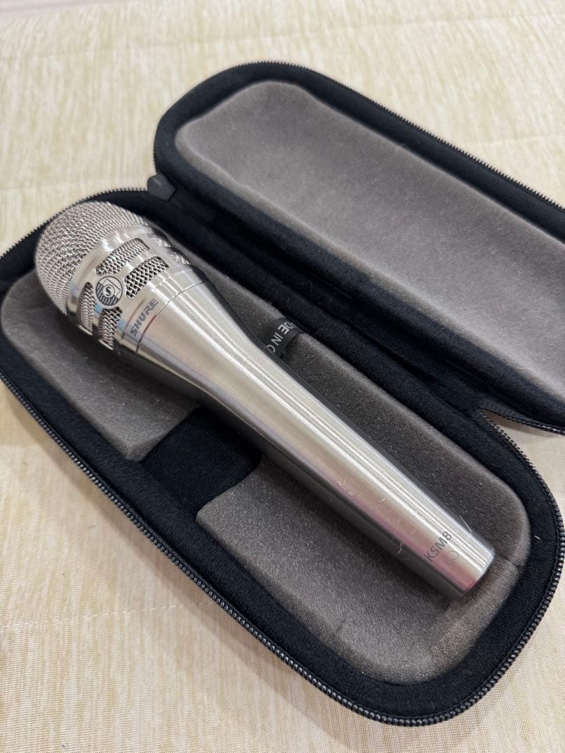 KSM8 SHURE ダイナミックマイク シルバー ケース付き