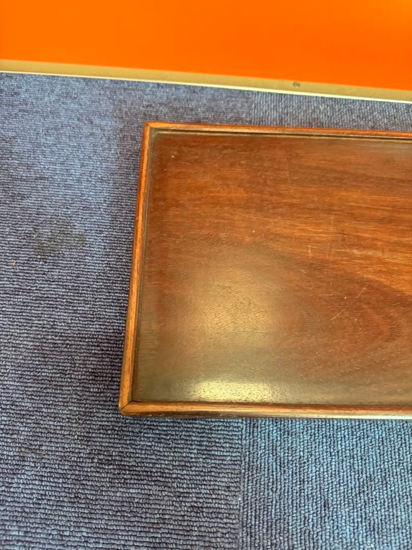 1961 唐木 煎茶盆 煎茶道具 古美術 古道具 アンティーク 木地盆　時代物