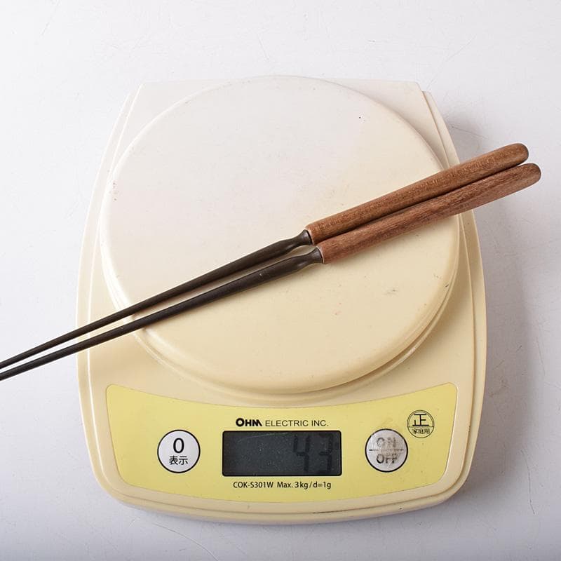 茶道具　銅製　火箸　時代箱　N 7635