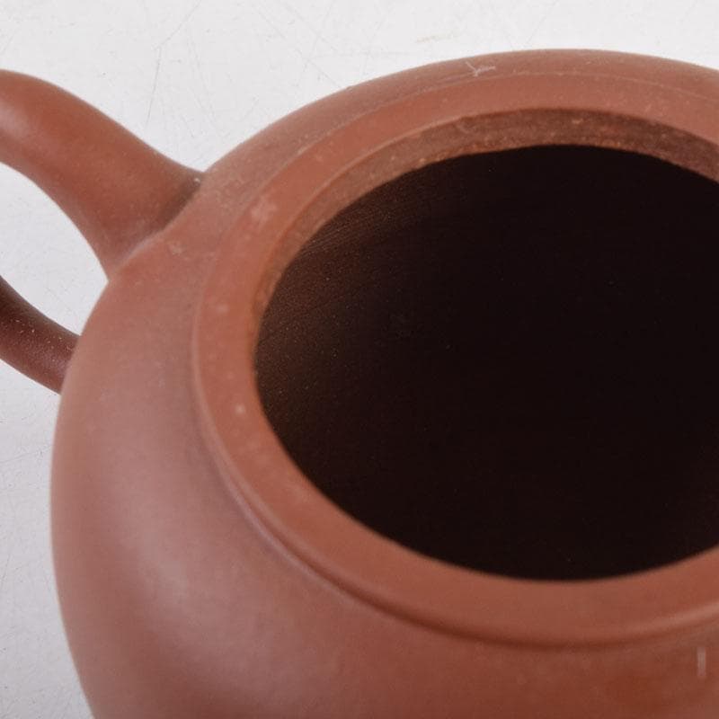 中国　荊渓恵孟臣製　紫砂　朱泥　急須　茶壷　V　9219