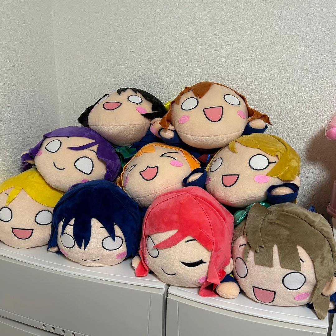 μ's ９人セット　ラブライブ！　BIG寝そべりぬいぐるみ