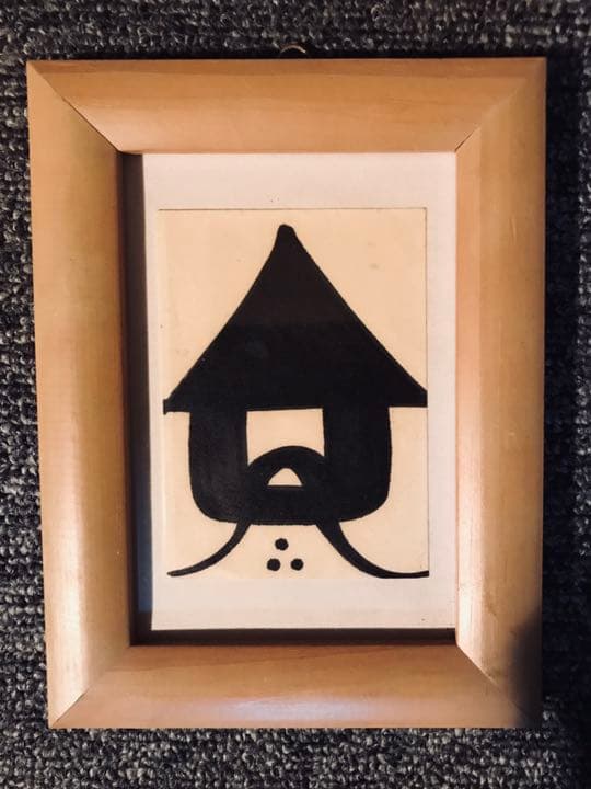 QPの絵画(直筆ステッカー)