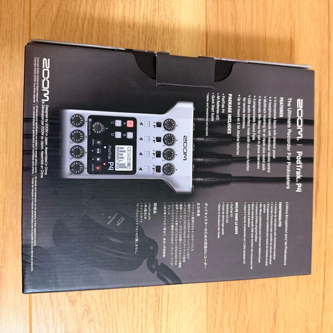 ZOOM PodTrak P4 ポッドキャスト用レコーダー