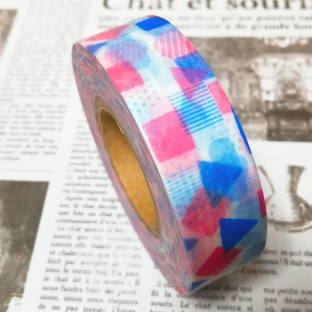 マステ マスキングテープ 巻きたっぷり 北欧風 図形 幾何学 南欧風 maste