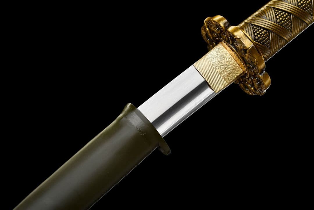 1051-武具 刀装具 日本刀　模造刀 居合刀 武士道 武蔵 鑑賞用 手鍛造打