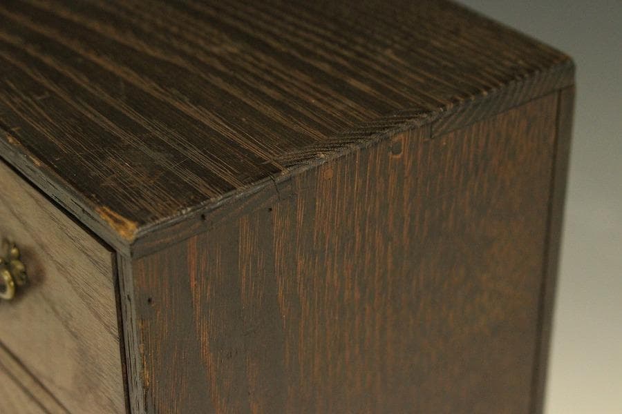 可愛い 桑材 小箪笥 引き出 小物入 和家具(LC335)