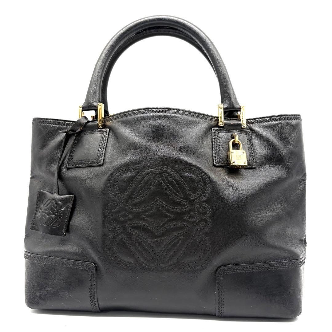 【大人気！✨】ロエベ LOEWE ハンドバッグ アナグラム フスタ ブラック