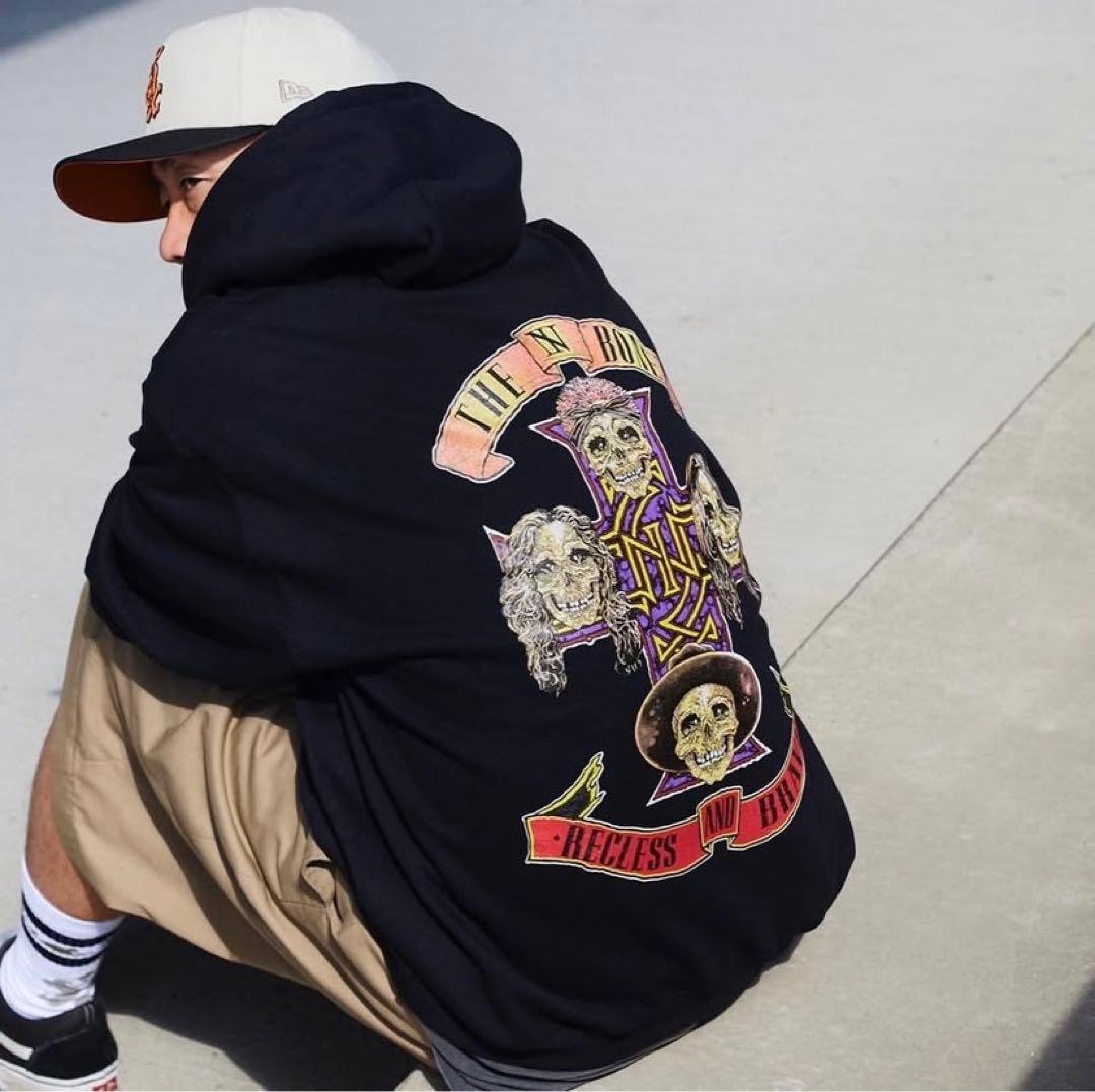 ミュージシャン The BONEZ Skull Cross Hoodie XXL