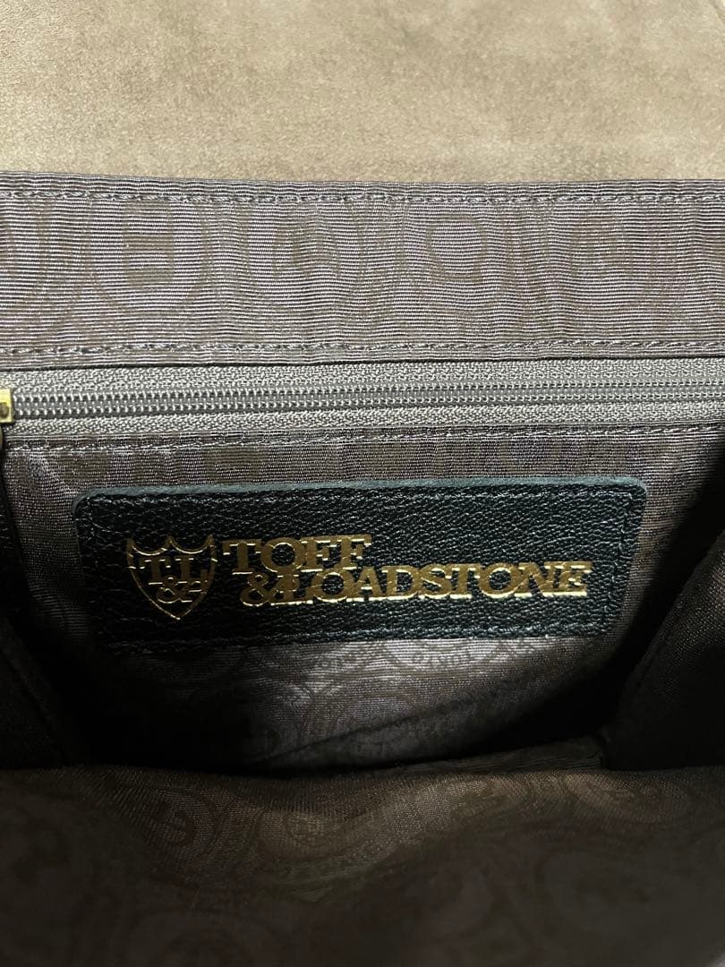 【希少】美品✨トフアンドロードストーン　ショルダーバッグ　ブラックレザー