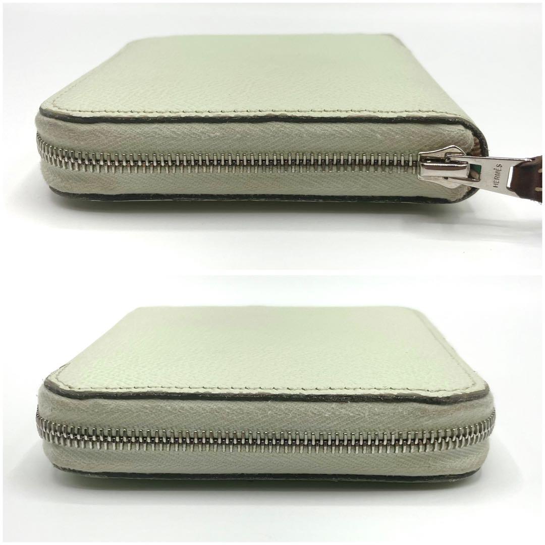 ⭐️良品⭐️ エルメス アザップ シルクイン コンパクト ミント ミニ財布