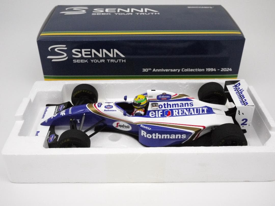 1/18 ウィリアムズ FW16ラストレース ロスマンズ A.セナ PMA