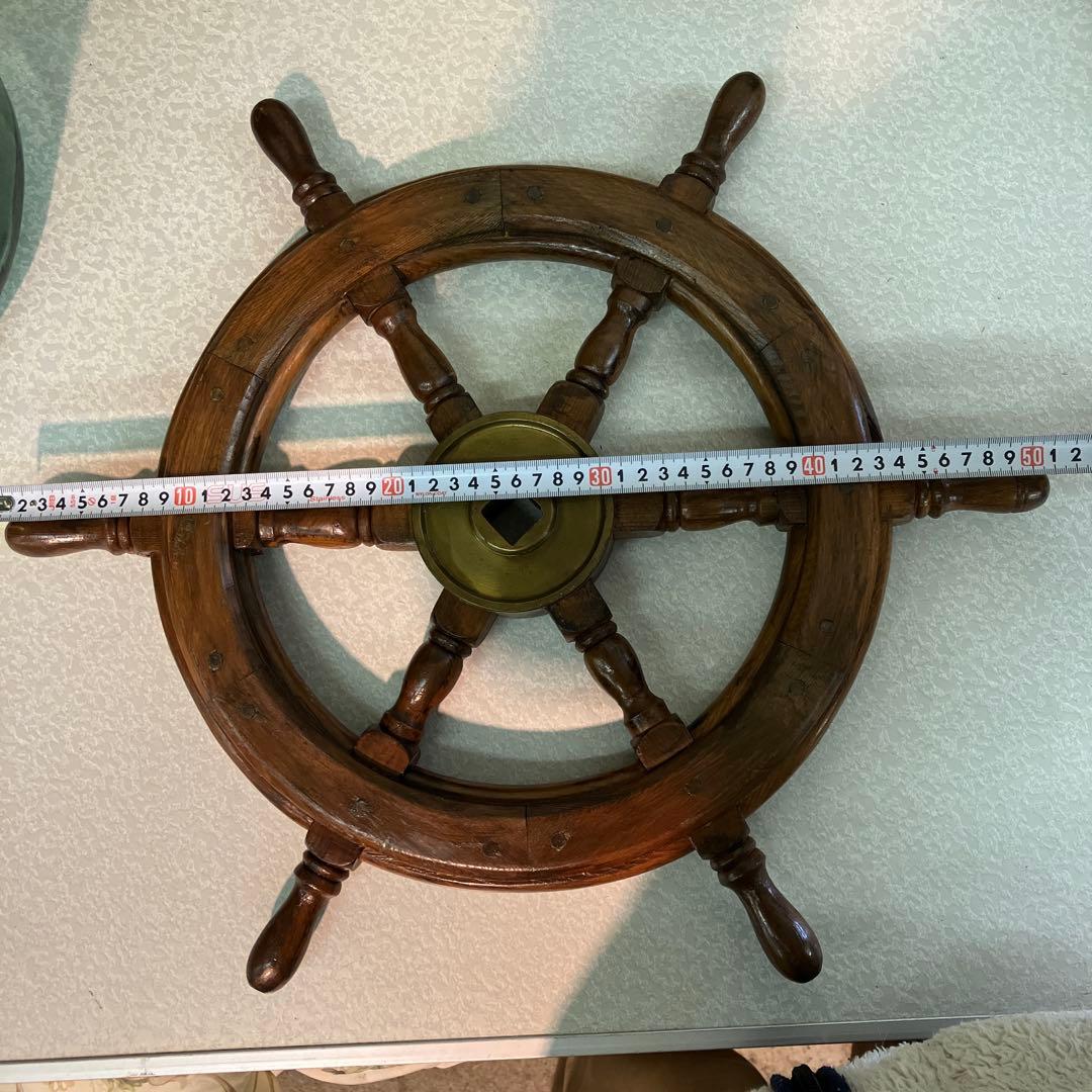 船舵 操舵輪 ラット 船のハンドル アンティーク