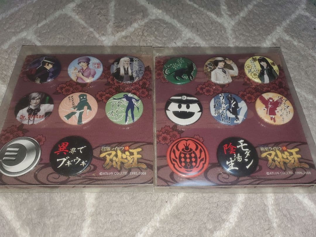 【未開封品】葛葉ライドウ アバドン王 缶バッジセット