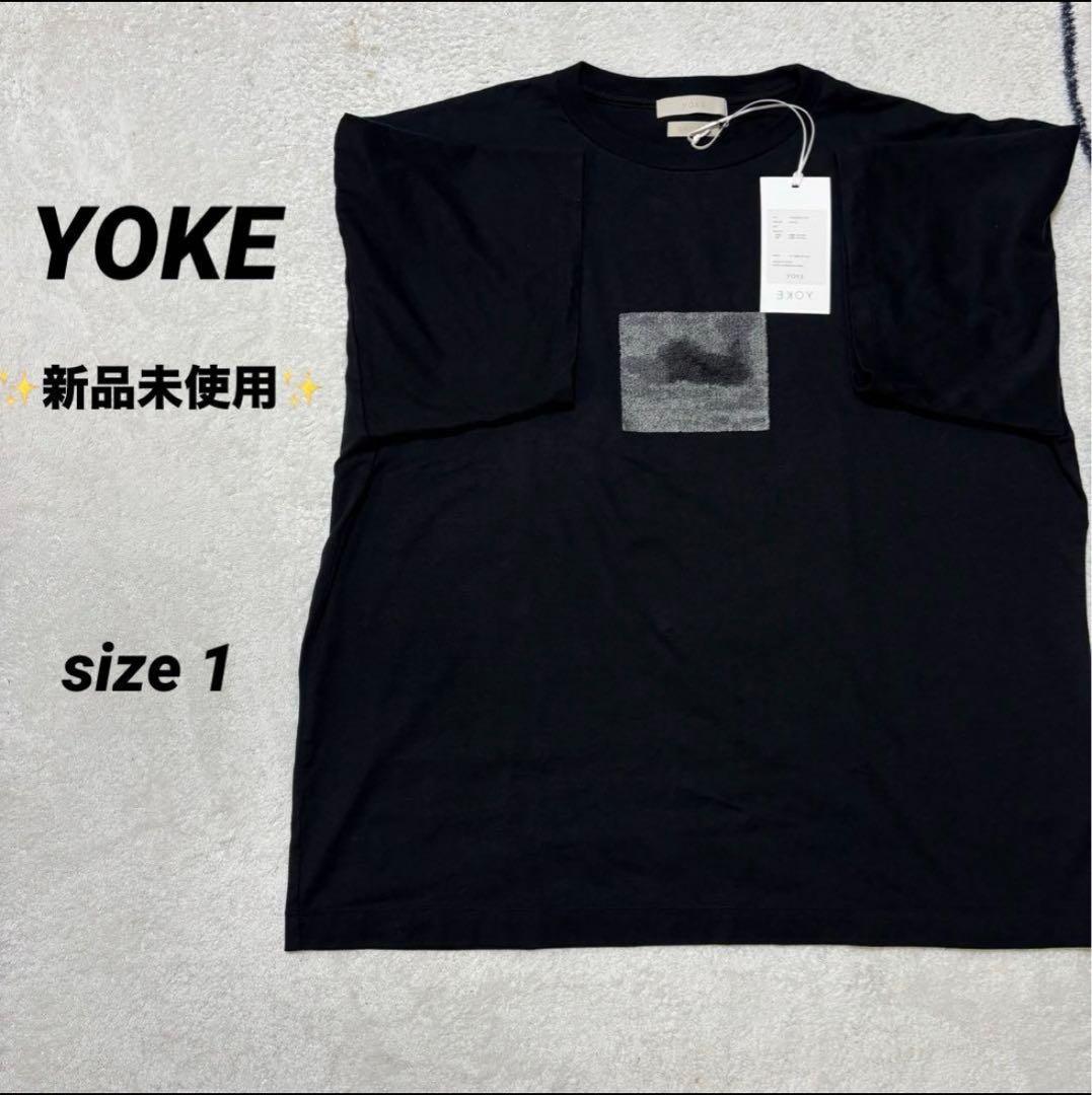 【最終値下げ　新品未使用】YOKE☆Tシャツ☆1☆黒