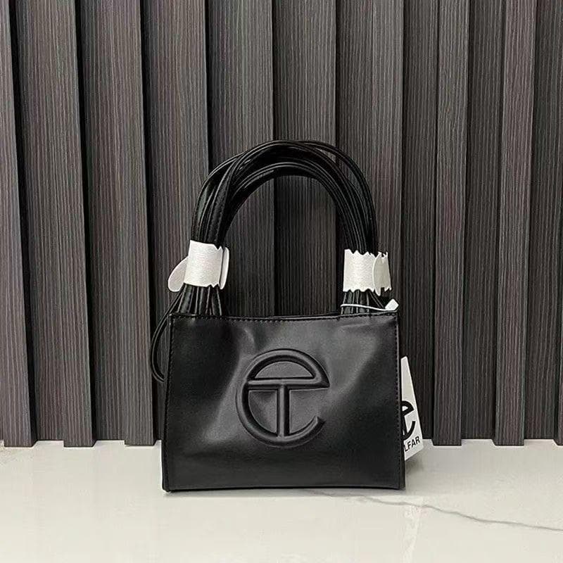 Telfar ブラック ロゴ入り ハンドバッグ ~~