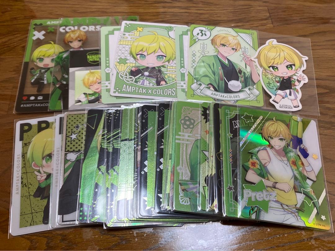 AMPTAK ぷりっつ　コレカ　コレクションカード　クリアカード　ステッカー