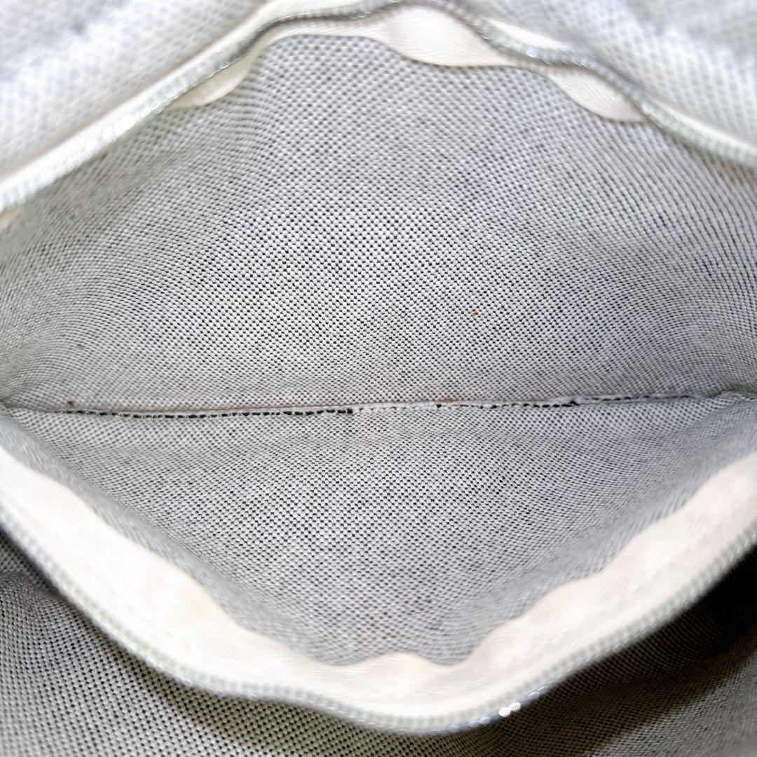 エルメス フールトゥPM ハンド トート バッグ グレー ブラック ストライプ