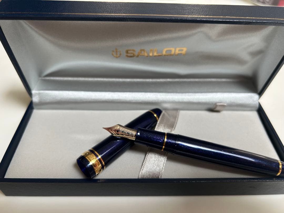 SAILOR 万年筆　プロムナードシャイニーブルー、14金★新品、未使用★