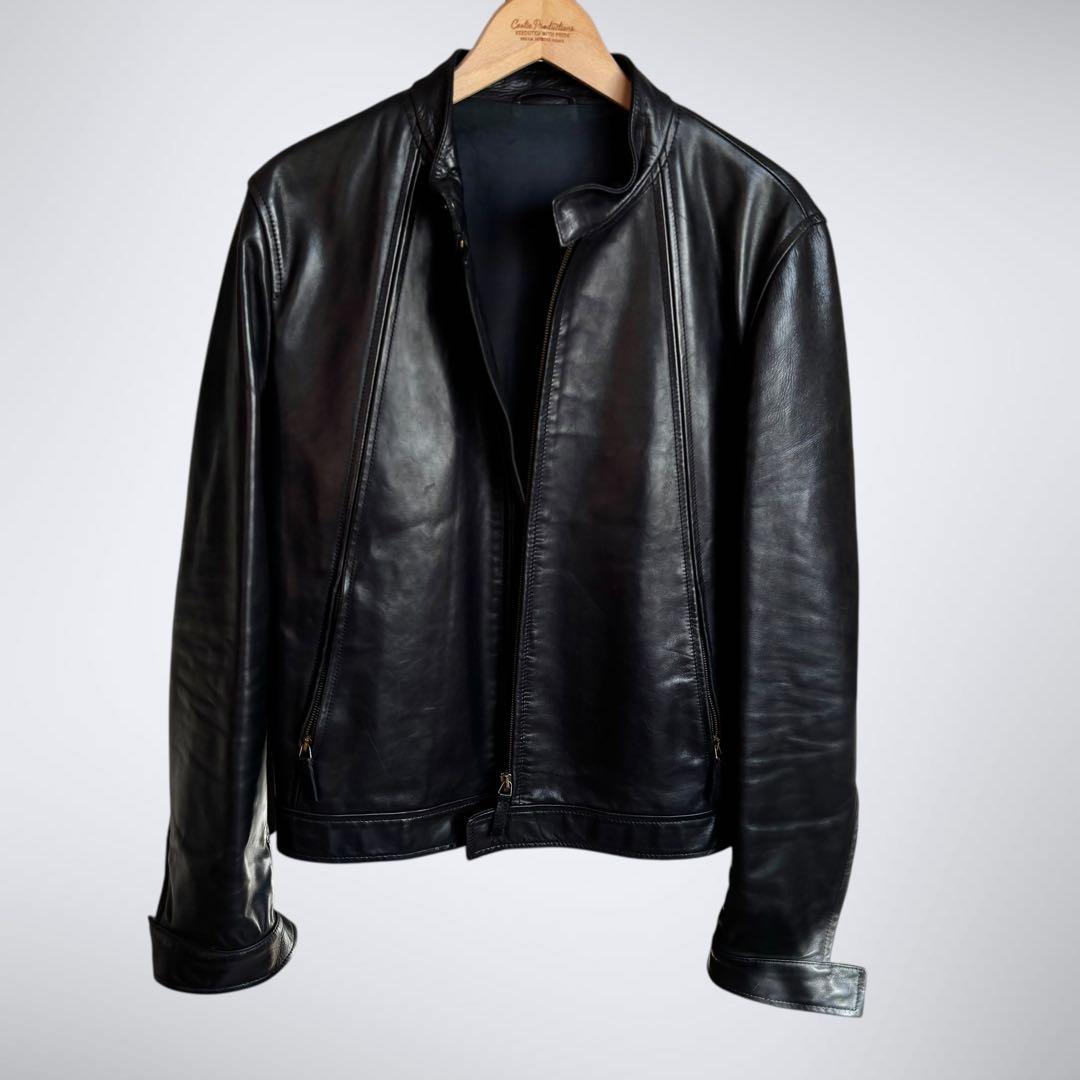 伊製希少giulianoFujiwaraホースハイド48馬革LAMPOアーカイブ