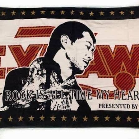 矢沢永吉　スペシャルビーチタオル　ROCK IS シルエット