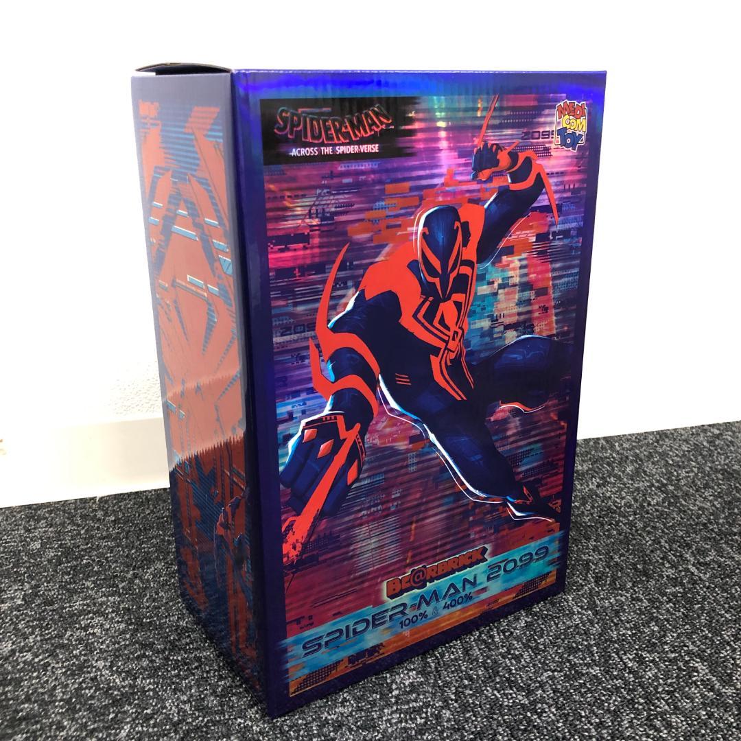 【新品未開封】BS053/ベアブリック/スパイダーマン2099/100%400%